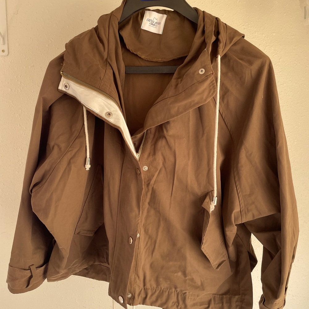 Olive green bomber jacket